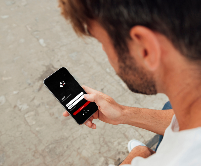 HotSpot mobile mockup