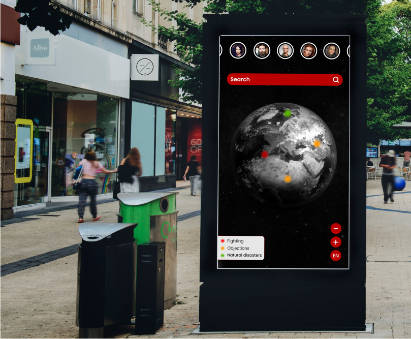 HotSpot public-display mockup